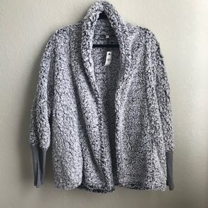 Express One Eleven plush teddy sweater